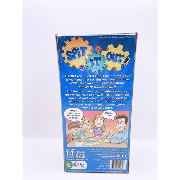 SPIT IT OUT Trivia Card Game For 3-8 Players Ages 10+ / 3-6 Players NEW SEALED - Picture 2 of 6